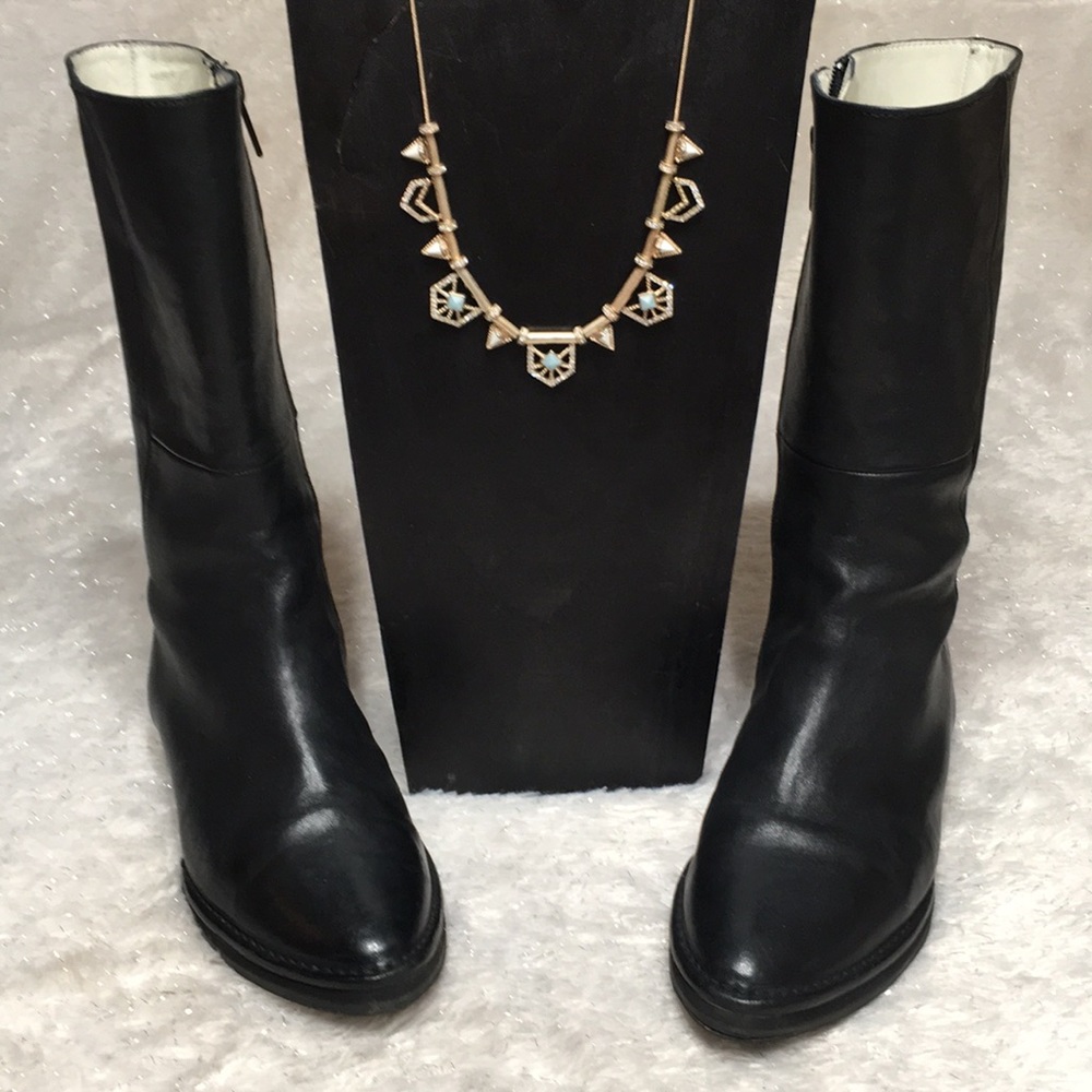 Anthropologie black boot Kupuri EU 37 made Spain